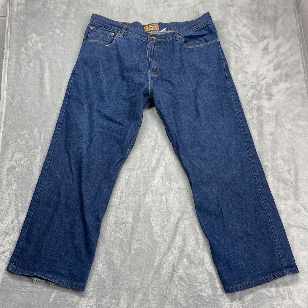 Vtg Rocawear Jeans Men 42x32 (41x30) Blue Denim Medium Wash Relaxed Straight Leg